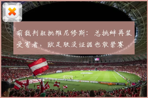 前裁判狂批维尼修斯：总挑衅再装受害者，欧足联没证据也敢禁赛